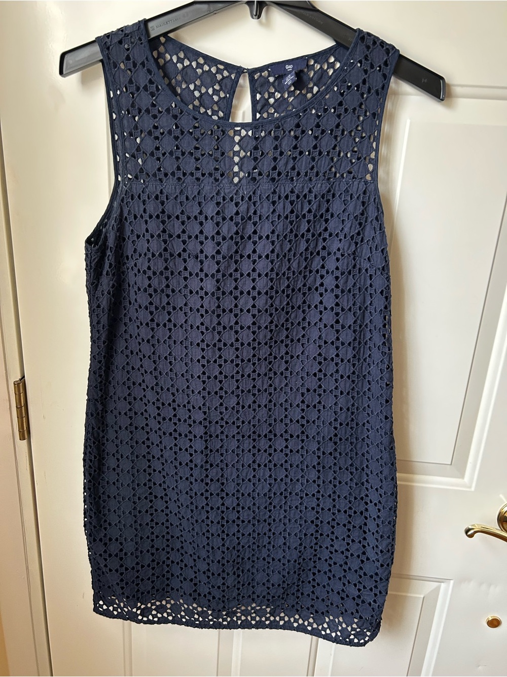 GAP Navy Eyelet Sleeveless cotton Dress
